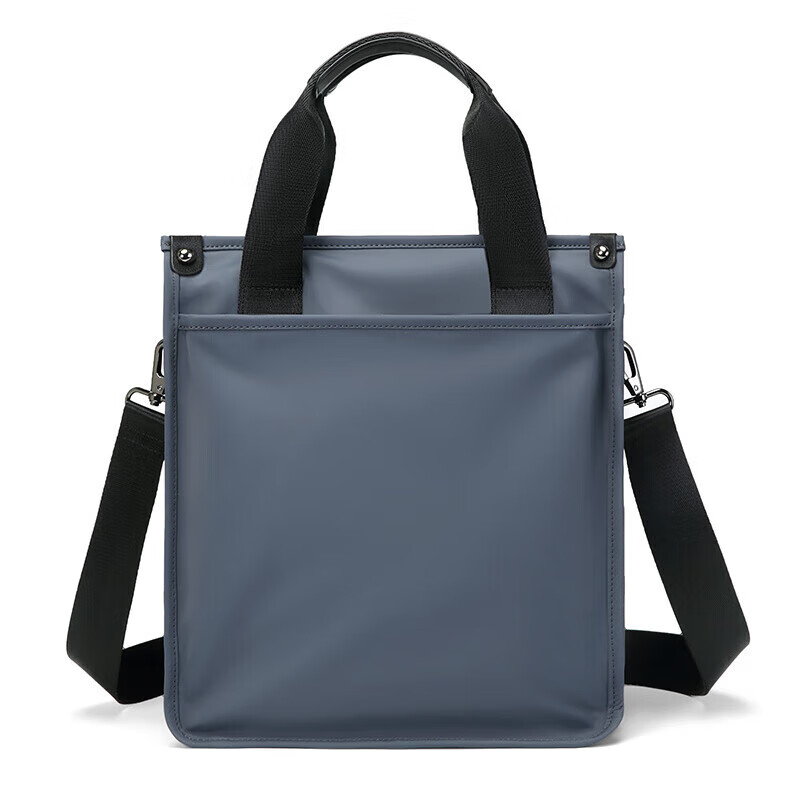 Golf (GOLF) business briefcase men's handbag multi-compartment vertical shoulder crossbody bag ipad bag casual men's bag gray blue