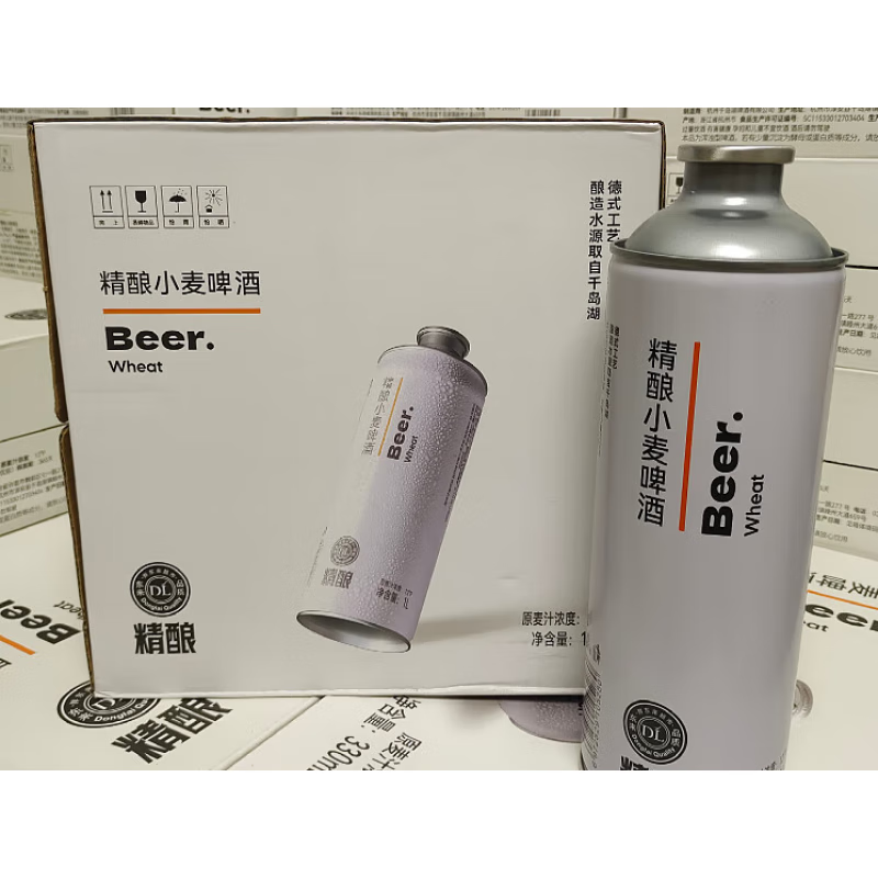 Fat Donglai Xuchang Fat Donglai beer 1L*6 cans craft beer supermarket online purchase Fat Donglai supermarket 1L*6 cans-full box delivery