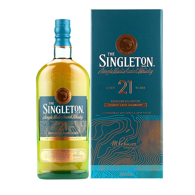 Sugdon licensed Singleton Glen Ode Scottish Highland single malt whiskey Sugdon 21 years 700mL 1 bottle
