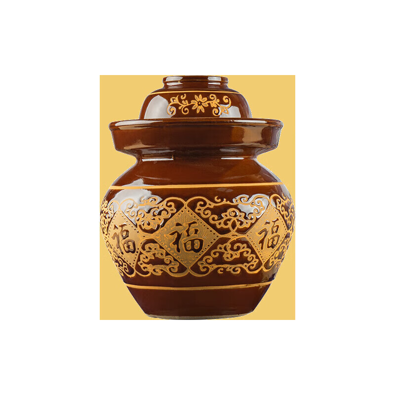 Wild Pigeon Sichuan Pickle Jar Jingdezhen Ceramic Household Covered Earthenware Old-fashioned Pickle Jar Pickle Pickle Jar Jar 22 catties Water Capacity Thickened Version With Inner Cover