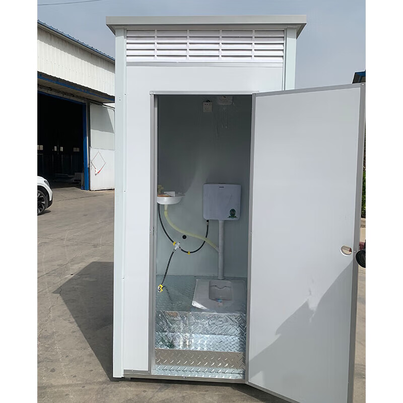 Huili's mobile toilet, bathroom, shower room, integrated household outdoor rural dry toilet park temporary environmentally friendly toilet 5.1*1.1*2.35 meters feces box