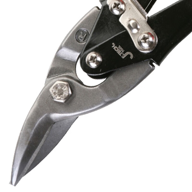 JETECH aviation scissors, iron scissors, stainless steel plate, aluminum plate scissors, wire mesh keel scissors, AVSR-10 right head scissors 250mm
