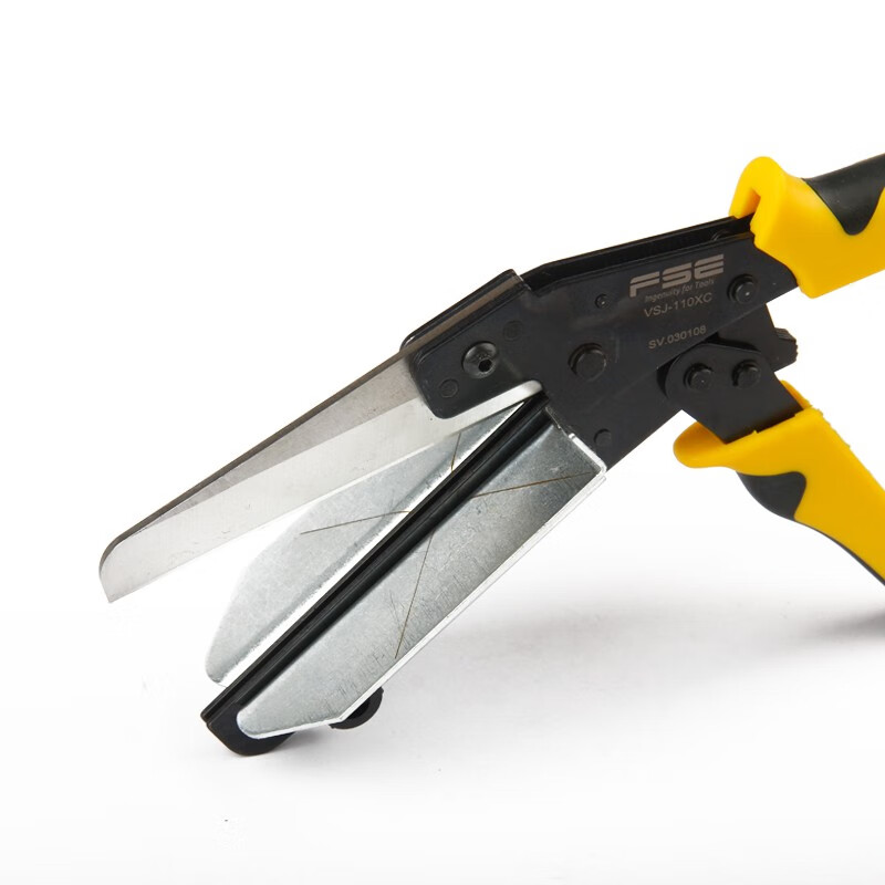 Schizstein PVC wire trough scissors 45 degrees adjustable 11cm ultra-wide multi-functional woodworking knife line buckle cut high carbon steel 110XC ultra-wide wire trough scissors 1 pair