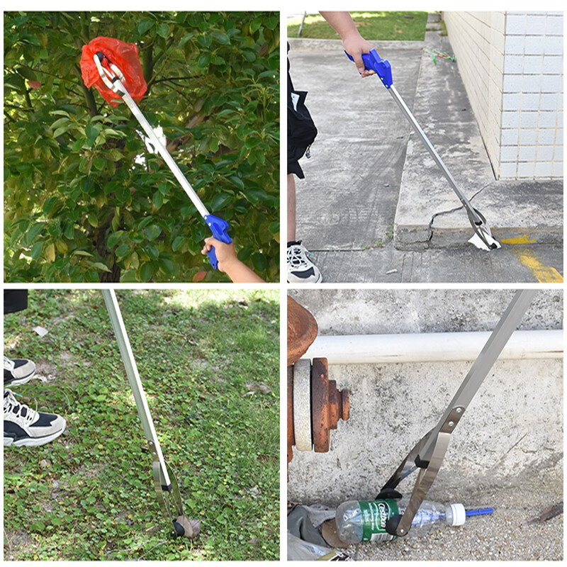 Garbage clip picker, sanitary tongs, sanitation clip, extended pick-up artifact 96cm, 1 randomly sent