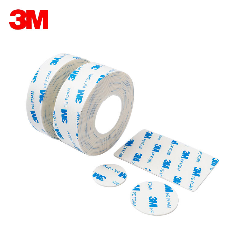 3M foam double-sided tape thickened white strong non-marking wall hook desktop ornaments paste 1600T 10mm*3m