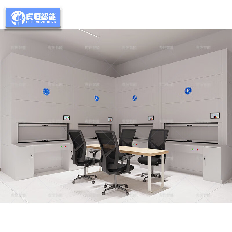 Huheng Intelligent filing cabinet, intelligent rotary cabinet, automatic layer selection, file cabinet, document cabinet, voucher cabinet, dense cabinet, positioning to layer (adapted to Kirin system) 1800X1290X2950