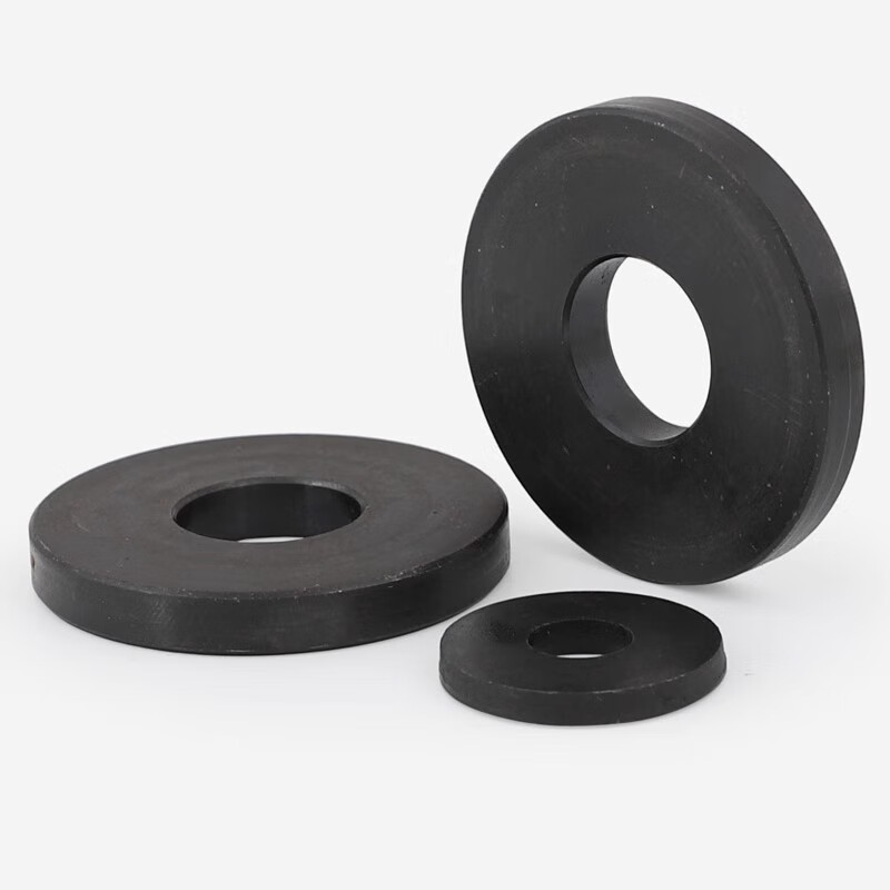 Weiwang mold grade 8.8 black high-strength thickened gasket round enlarged pressure plate flat washer widened metal round meson M12 (outer 30 thick 4.5) (10 pieces)