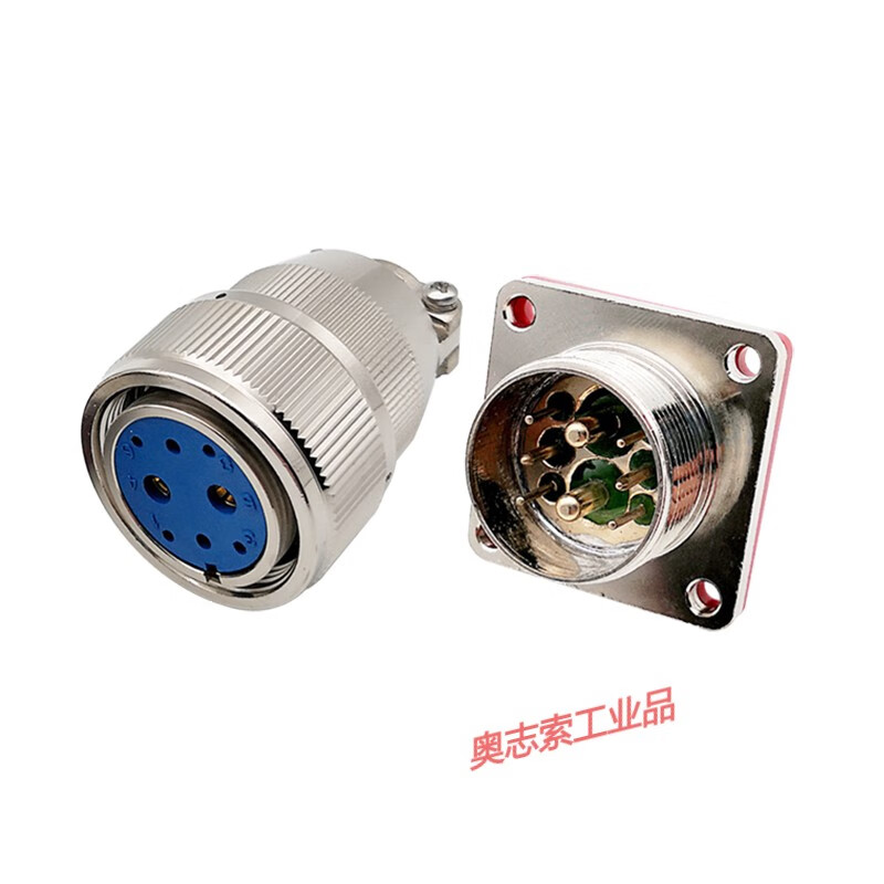 MX23 4-pin 6-pin 8-pin 10-pin 12-pin 19-pin glass sintered vacuum airtight aviation plug aviation socket MX23-4 pin plug + socket