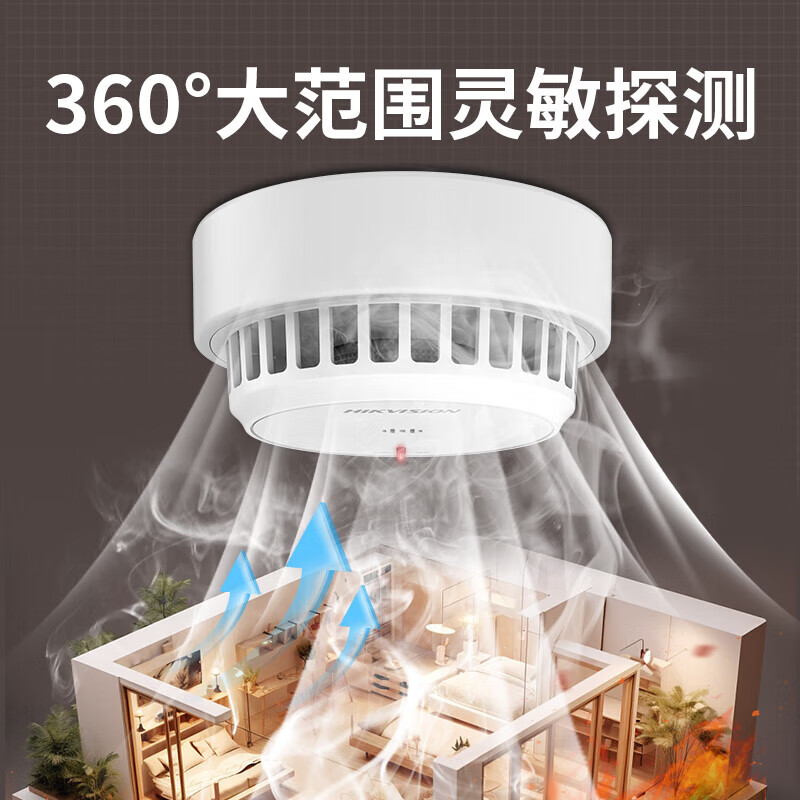 HIKVISION Hikvision smoke alarm household smoke detector fire alarm smoke alarm detector school restaurant hotel office building commercial 3-year model NP-Y2-S