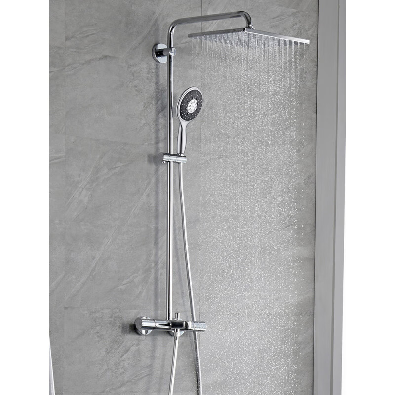 GROHE original imported 310 rain shower giant screen square top all-in-one constant temperature shower set (consultation) 310 constant temperature integrated 130 handheld