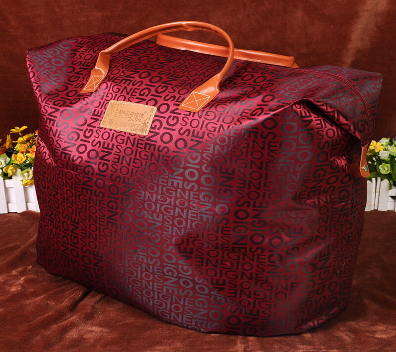 Winter quilt and duvet packaging, silk quilt storage bag, wedding Oxford cloth handbag, gift box, waterproof bag, coffee gray woven handle, medium size 71*48 for 4-6 catties quilt