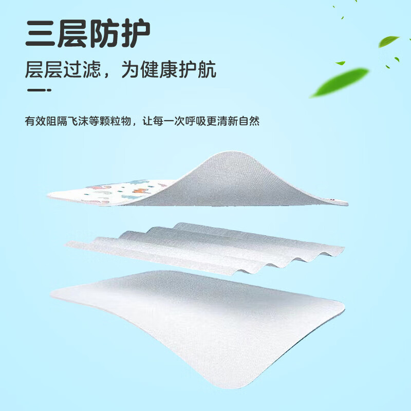 Haishi Hainuo Damai disposable children's masks for 5-8 years old children and students 3D three-dimensional style breathable and dustproof 50 pieces individually packaged