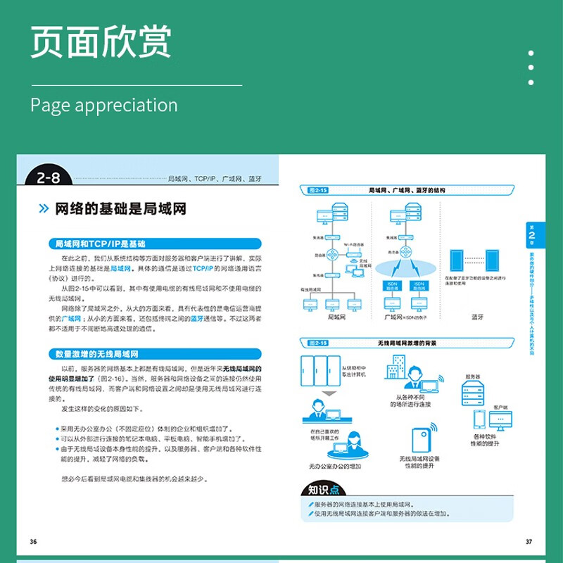Complete illustration of the working principle of the server. Cloud server books, computer science books, illustrated server introduction. Server knowledge. Server setup, configuration and management. Server development. Al loT big data. RPA technology and server.