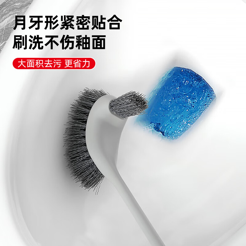 Good wife long handle toilet brush set toilet brush cleaning no dead ends toilet floor brush bathroom gap bathroom double-sided toilet brush