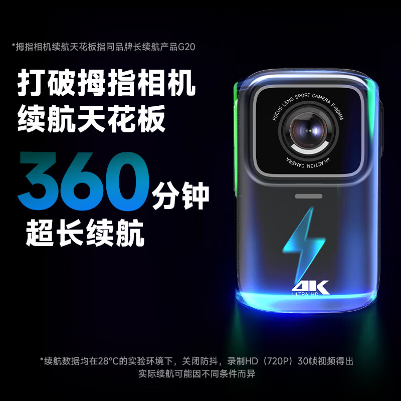 Mountain Dog G11 thumb action camera motorcycle driving recorder road bike helmet chest riding vlog artifact non-360 panoramic small camera + 128G memory card