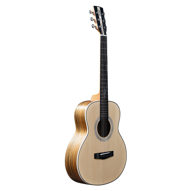 BROOK v12 single-board folk guitar top single-wood guitar beginner instrument 36-inch solid wood color rounded corners V12N-SQM