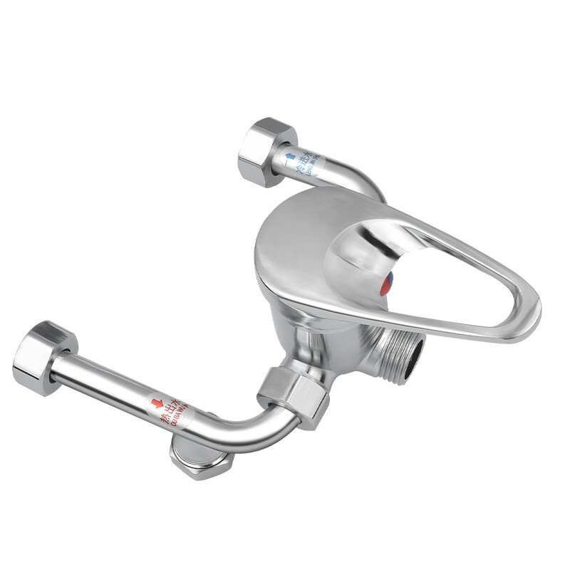 Baolian electric water heater mixing valve hot and cold faucet accessories collection hot and cold switch U-shaped mixing valve faucet universal all-copper water heater mixing valve universal interface