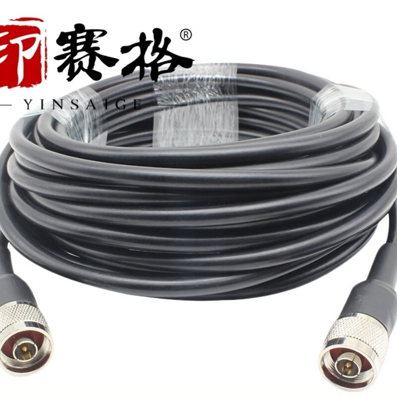 Insege N double male RF extension cable LMR300 low-loss copper cable N to N adapter 50-5 cable connection line N to N SYV50-5-1 meter