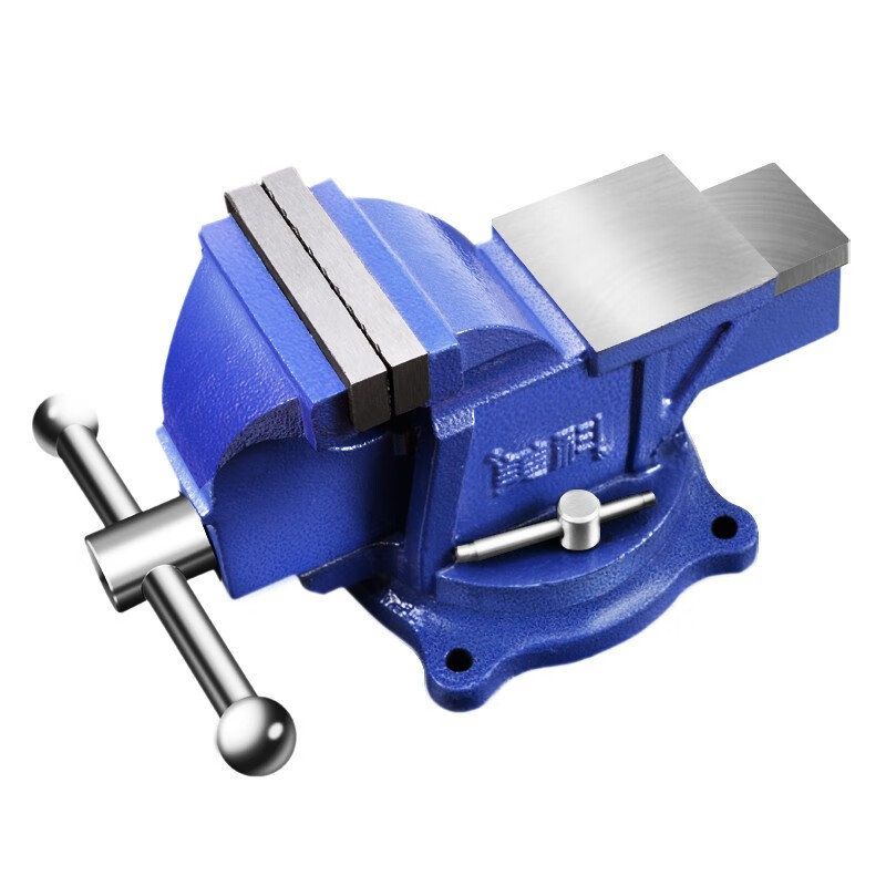 MYTEC vise, industrial-grade heavy-duty bench vise, workbench, multi-functional thickened vise, thickened flat-nose vise, desktop vise, 8-inch heavy-duty bench vise + bolts 15.7kg