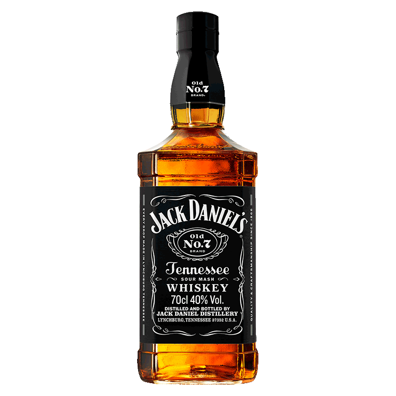 Jack Daniels Tennessee Blended Whiskey Wine Black Label Unboxed 700ml Gift