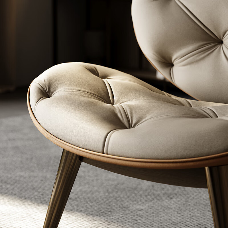 TAZA leisure chair, light luxury sofa, designer personalized sofa chair, creative curved large flat floor villa balcony leisure chair, contact the designer, whole house matching customization