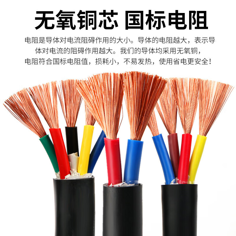 Dingxian national standard RVV wire 2*0.5 square copper core flame retardant cable 100 meters fully inspected PVC insulation protection environmentally friendly material RVV2*0.5