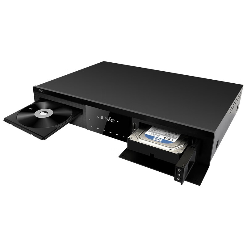 Jieco BDP-G5800 4K Blu-ray player uhd Dolby Vision HDR10 3D disc home theater DVD player SACD DSD lossless hard disk compartment panoramic sound 7.1 upgraded enhanced version full-area ISO playback + 2 4K discs + 4K ultra-clear line