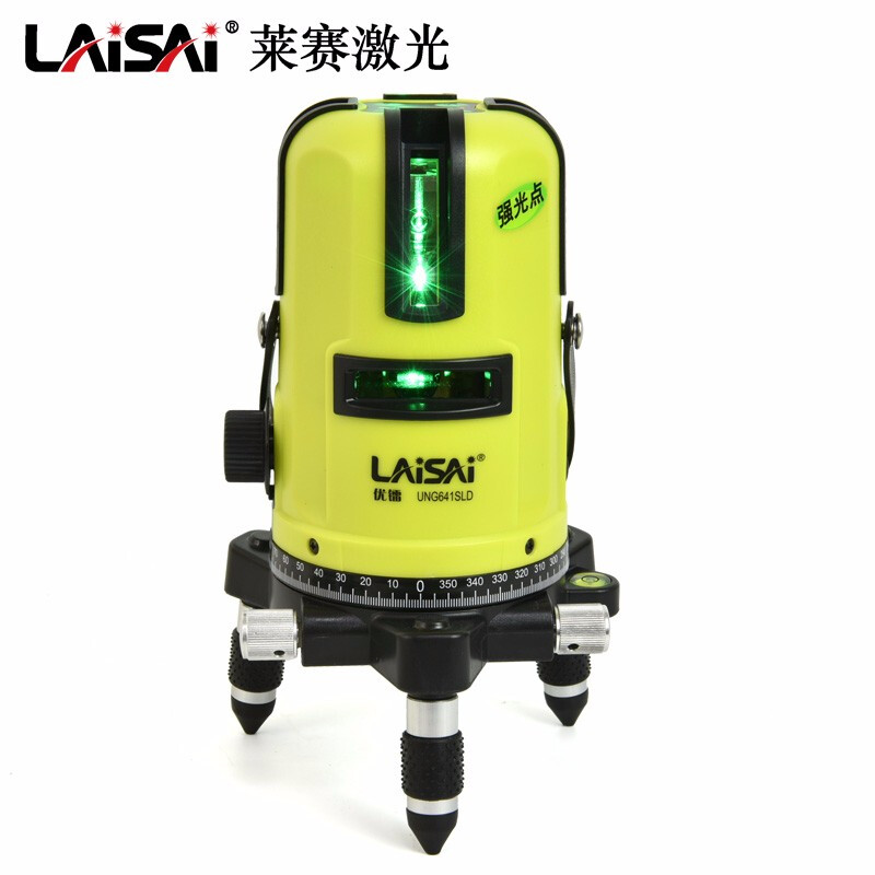莱赛激光莱赛蓝绿光激光水平仪5线高精度UNG641SLD强光室外标线仪莱赛水平 5线绿光UNG641SLD带点+1.6米脚架