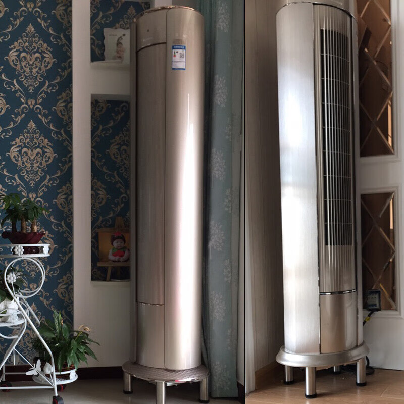 MING SHI JIANG REN round air conditioner bracket bracket Haiger cylindrical air conditioner bracket base heightened stainless steel base height adjustable 10 to 12 cm