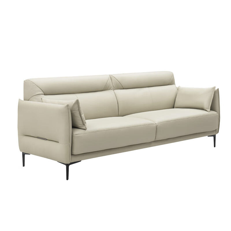 Gujia Home Furnishing Store's Same Style National Home Coconut Fudge Sofa Sofa Living Room Sofa 1119 Cheese Gray White Three-Seat