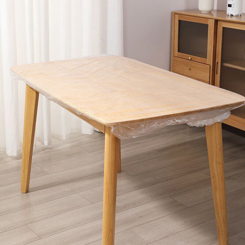 Hedonic House disposable tablecloth rectangular thickened elastic mouth round table tablecloth cover windproof, waterproof and oil-proof banquet commercial use white 10 pieces toughened and thickened elastic beam mouth diameter 1.2m round table / length + width 1.7m square table