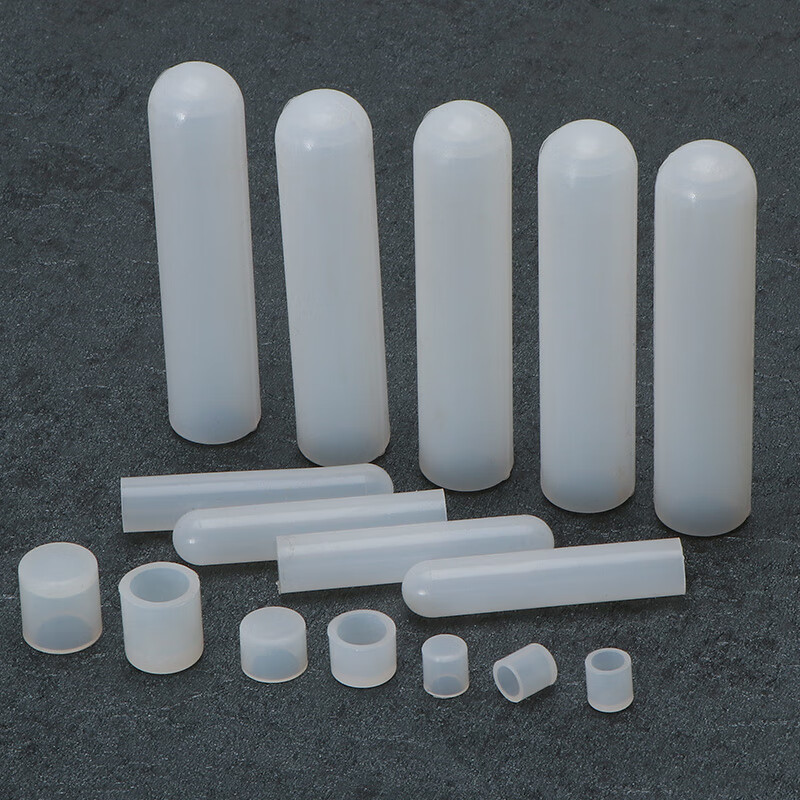 Thousand pieces of light high temperature resistant screw protective sleeve silicone cap thread protective cap screw anti-collision cap silicone sleeve bolt silicone sleeve cap metric thread M2M4M5M8M10M20 rubber sleeve 7.9x25 10 pieces