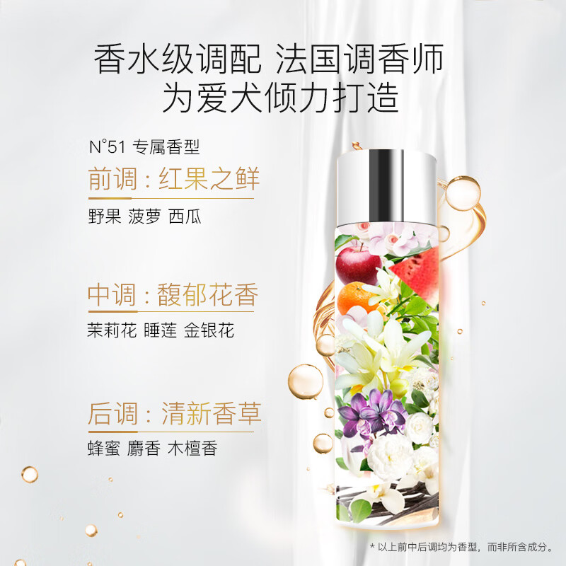 Dog Island US imported pet shampoo NO.51 silky smooth pet hair conditioner 1000ML