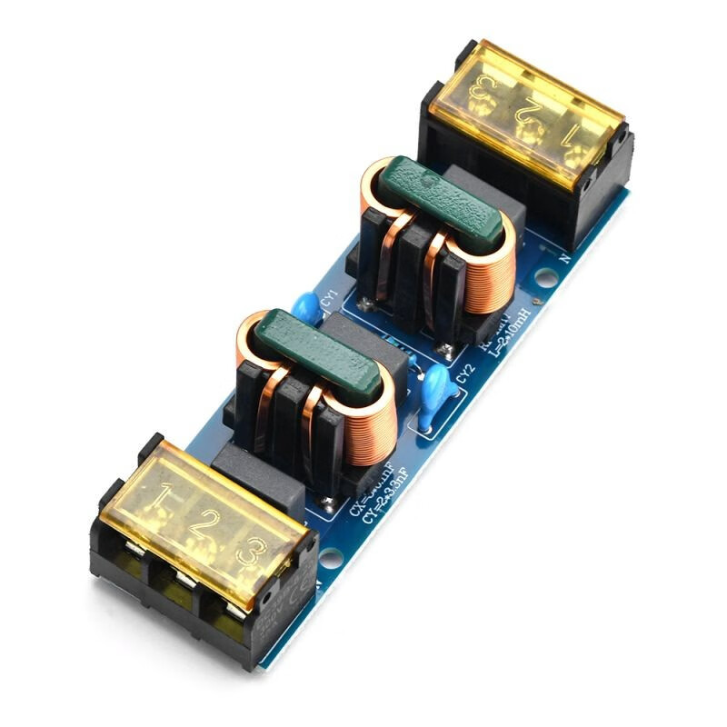 25A power filter EMI high frequency two-stage power supply low-pass filter board 6A