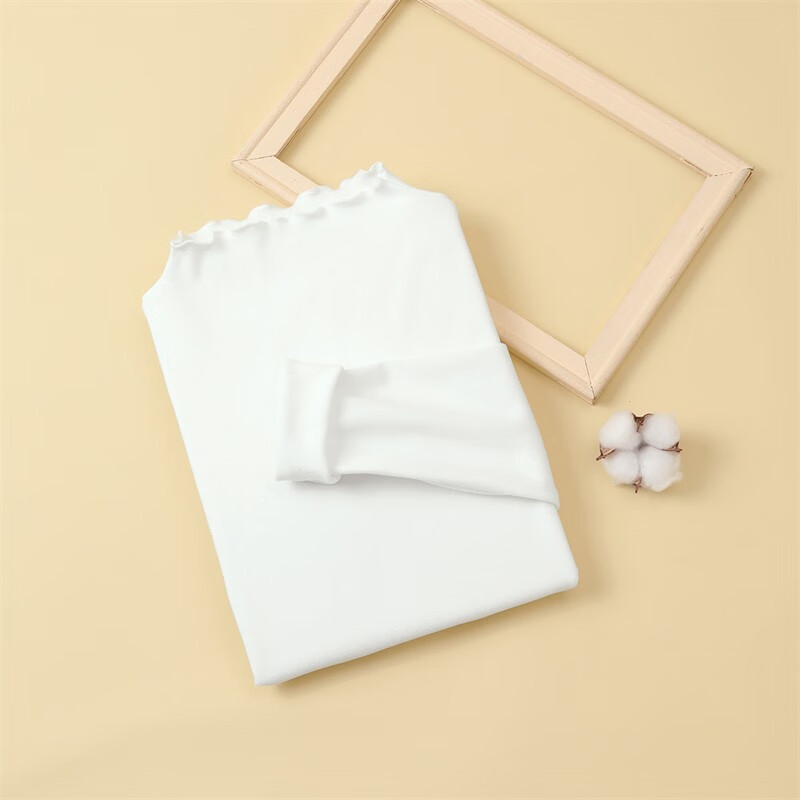 ALDOLA Half Turtle Collar Bottoming Shirt Women's Velvet Thickened Long Sleeve Slim Fit Autumn and Winter Warm Inner Basic Top White 2XL