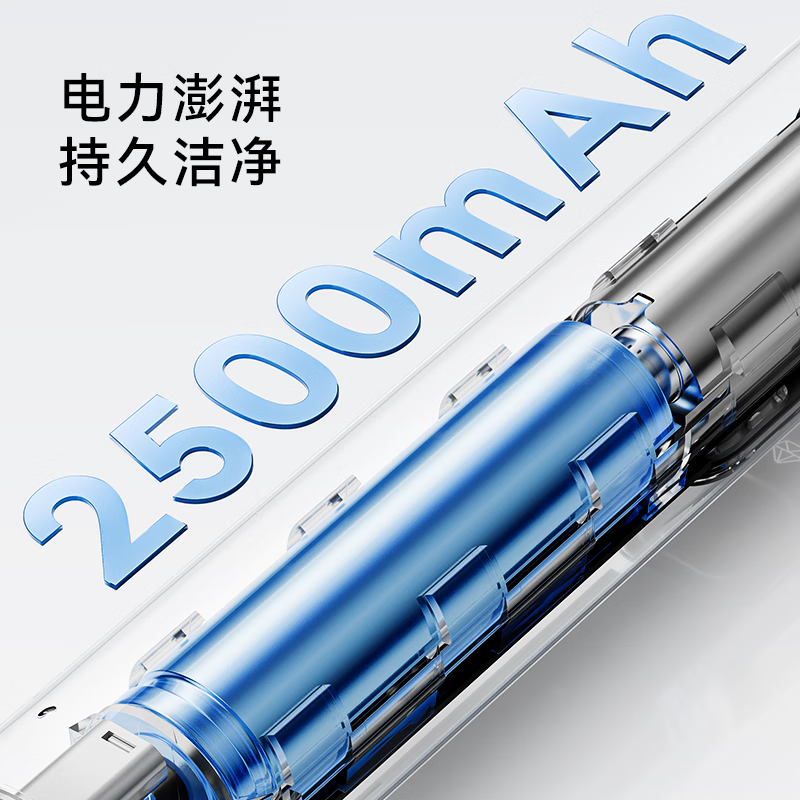 Made in Tokyo, smart sweeping vibration electric toothbrush for couples JZ9 silver, long-lasting cushioning and rubberized brush head, children's electric toothbrush, adult deep cleaning, birthday gift, female New Year gift