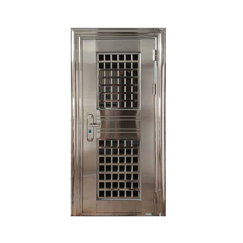 Qinkai 304 thickened stainless steel entry door anti-mosquito breathable composite door anti-theft door luxury color plate custom door main picture 304 thick