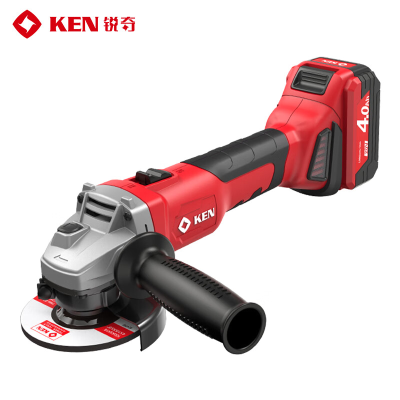 Ruiqi (KEN) lithium electric angle grinder brushless grinding and polishing machine grinder 20V lithium electric cutting machine 100 type 9120-40C