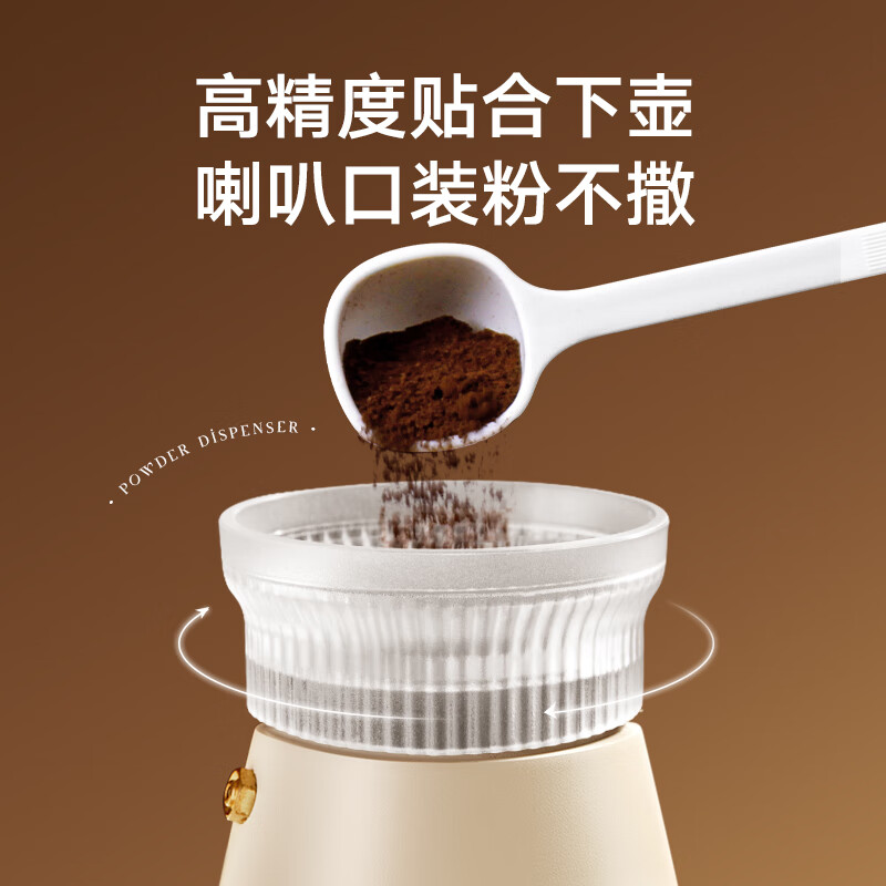 SIMELO Shimelo Moka pot special powder collector rotatable powder distributor small powder filler