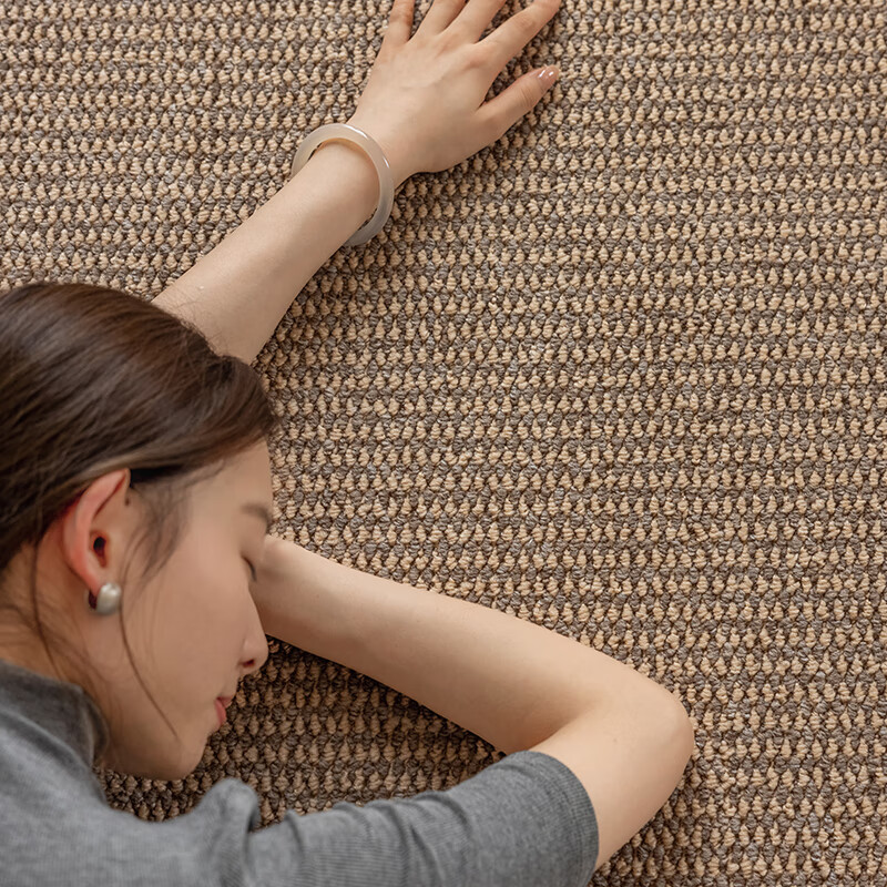 Melonte glue-free, formaldehyde-free, antibacterial, anti-mite, environmentally friendly carpet, pet-friendly, anti-scratch, wear-resistant, washable, customizable size, sea view, 2.4m*1.6m, 1 piece