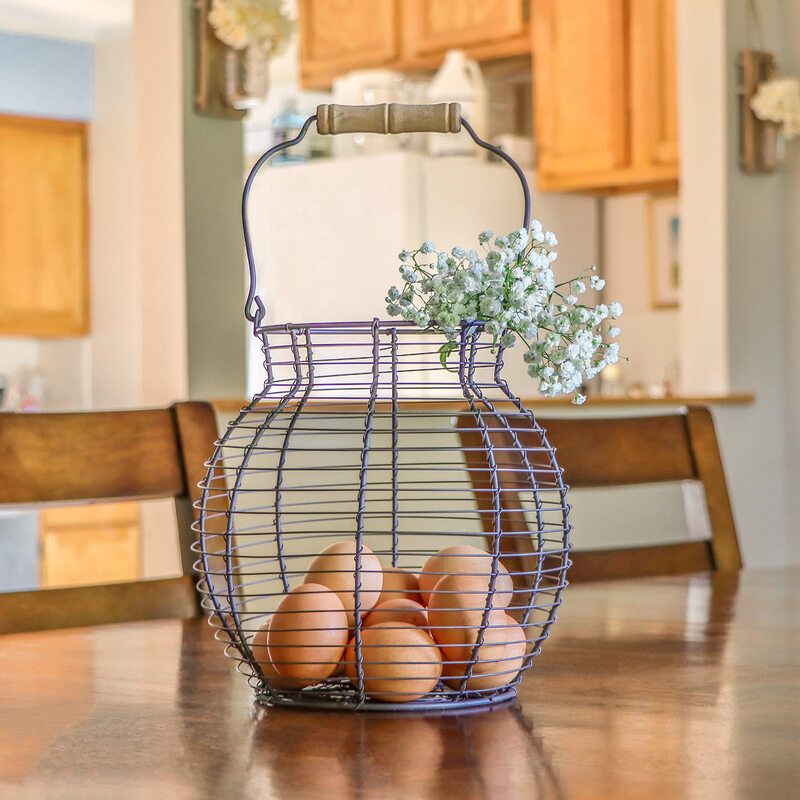 Trademark InnovationsInnovations Wire Egg Basket - Vintage Style