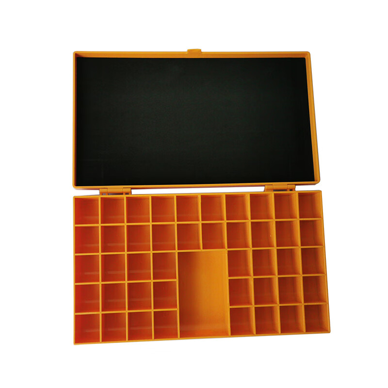 Orange type box for radiographic flaw detection engineering, code sorting, orange plastic sorting box, industrial inspection, solid type box