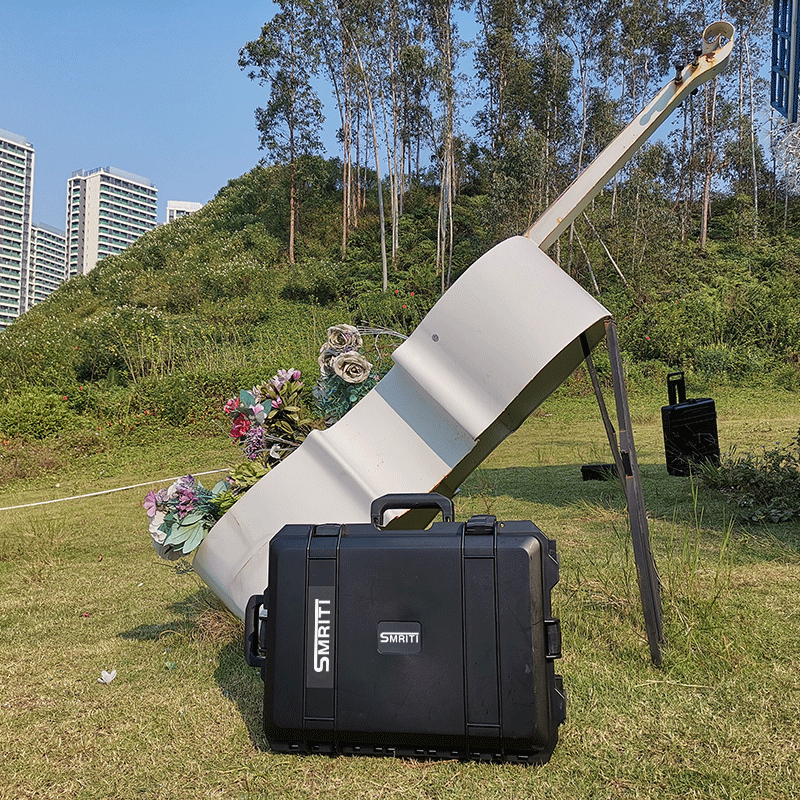 SMRITI heritage protective box black large trolley box thickened waterproof and dustproof multi-functional equipment tool box S5236 black empty box