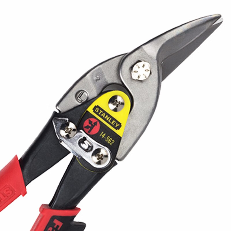 Stanley (STANLEY) Industrial-grade powerful 10-inch aviation scissors, stainless steel scissors, iron scissors, strong and sharp, right elbow aviation scissors, 10 inches 14-562-22