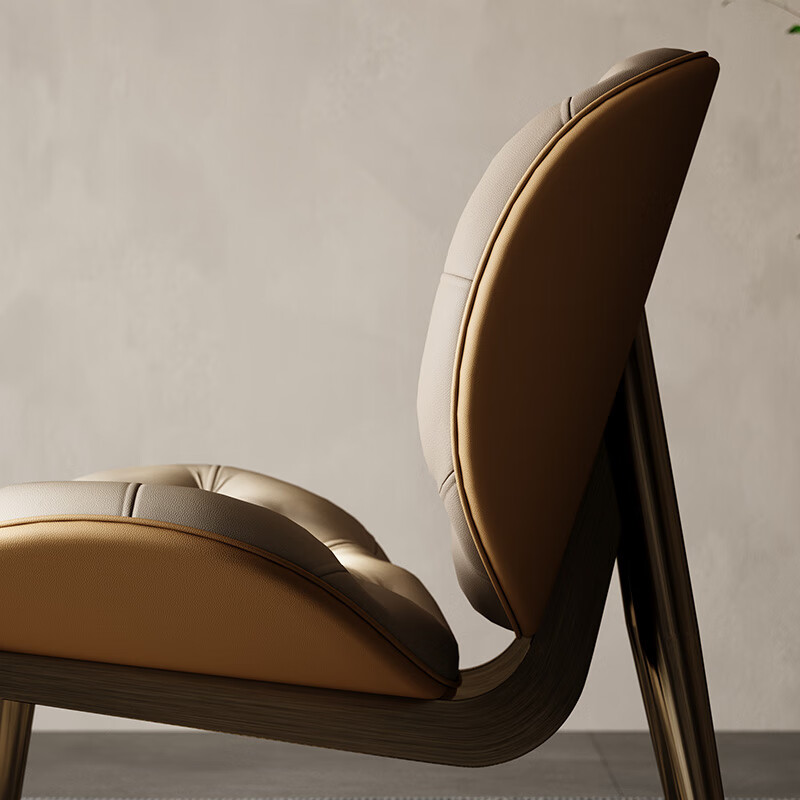 TAZA leisure chair, light luxury sofa, designer personalized sofa chair, creative curved large flat floor villa balcony leisure chair, contact the designer, whole house matching customization