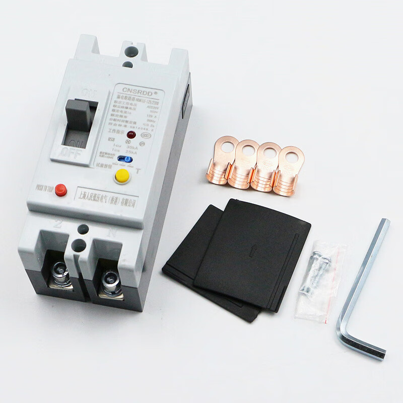 Plastic case circuit breaker two-phase leakage protection 100A 125A single-phase 220V high-power leakage protector 200A 2P