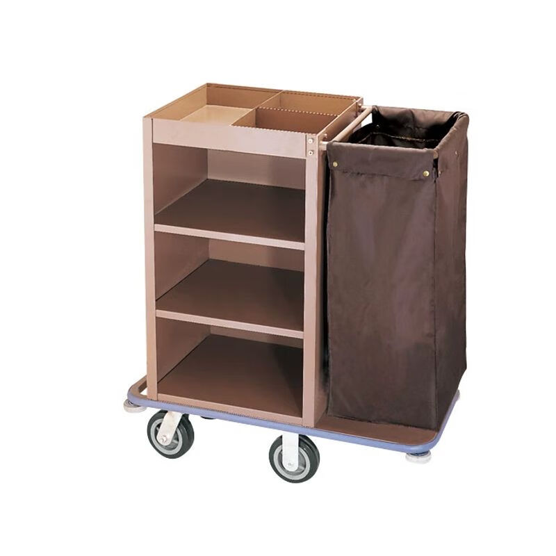 Yue Changsheng Hotel double-sided guest room work cart cleaning and storage linen cart room entrance cart hotel cleaning service cart single-sided linen cart (free shipping)
