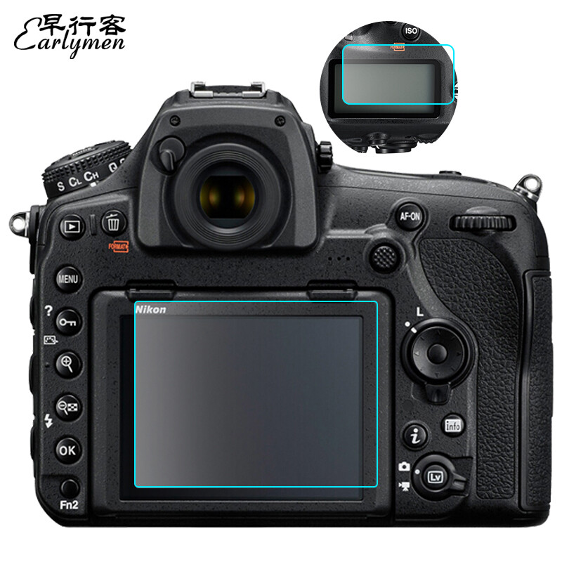 Morning Traveler Double Pack Suitable for Nikon D850 Tempered Film Camera Screen Protector Film Screen Sticker Glass Tempered Film SLR Accessories Free Shoulder Screen Film