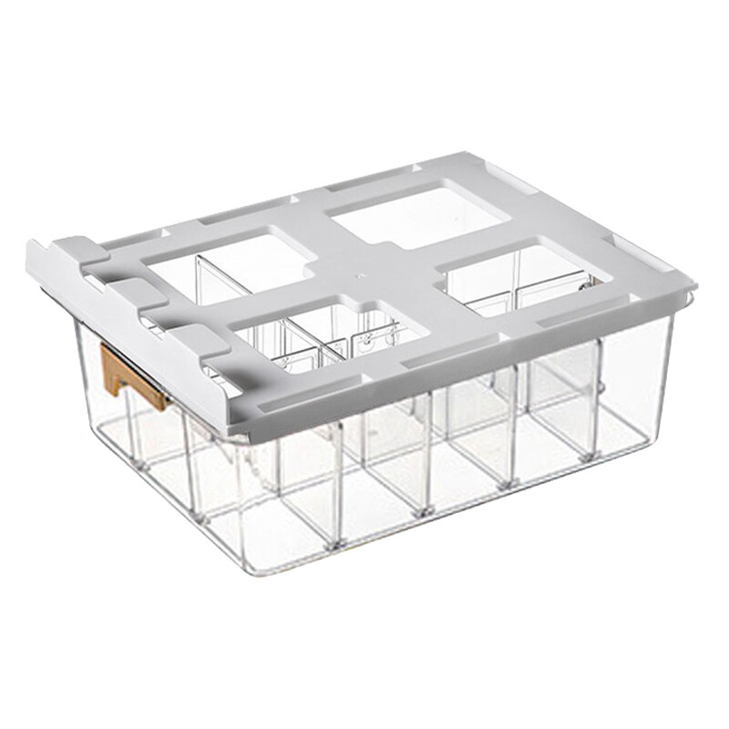 Wenstan W5992 transparent compartment storage box, storage box for miscellaneous parts and tools, storage box, wall-mounted 15 compartments (34.8*26.1*14) customized