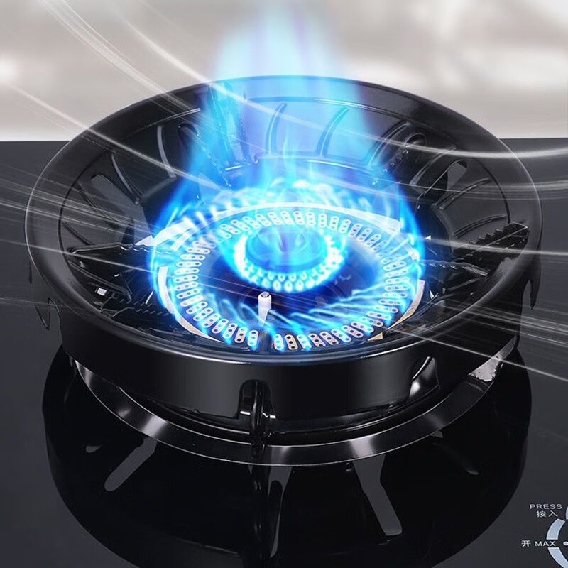 XMSJ household gas stove energy-saving cover fire ring wind-proof ring anti-heat environmentally friendly natural gas stove accessories gas-saving heat insulation wind shield 5 openings enamel thickening *2
